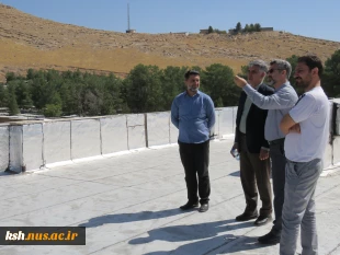 بازدید معاونت اداری مالی از پروژه در حال ساخت کارگاه آموزشی اسلام آبادغرب 2