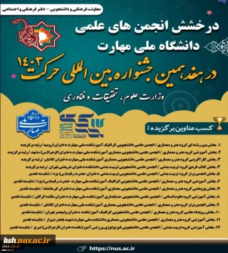 درخشش انجمن‌های علمی دانشگاه ملی مهارت در هفدهمین جشنواره بین المللی حرکت وزارت علوم تحقیقات و فناوری