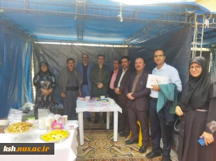 حضور دکتر زمانی و اعضای هیئت رئیسه در غرفه دانشگاه ملی مهارت واحد استان کرمانشاه 3