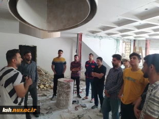 درادامه تورهای علمی پژوهشی صورت گرفت:
بازدید دانشجویان رشته عمران از پروژه های لوکس دکوراسیون داخلی در خیابان کسری کرمانشاه  2