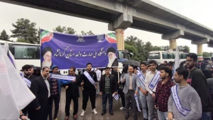 حضور پر شور کارکنان، اساتید و دانشجویان دانشگاه ملی مهارت استان کرمانشاه در مراسم استقبال از سفر رئیس جمهور 14