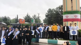 حضور پر شور کارکنان، اساتید و دانشجویان دانشگاه ملی مهارت استان کرمانشاه در مراسم استقبال از سفر رئیس جمهور 16