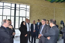 بازدید ریاست دانشگاه ملی مهارت، هیئت همراه و دکتر معظمی، عضو هیئت امنای دانشگاه از آموزشکده پسران گلپایگان