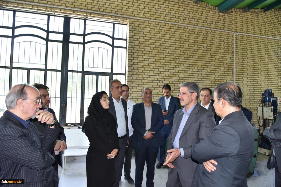 بازدید ریاست دانشگاه ملی مهارت، هیئت همراه و دکتر معظمی، عضو هیئت امنای دانشگاه از آموزشکده پسران گلپایگان 2
