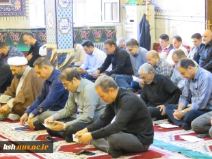 برگزاری مراسم زیارت عاشورا و بزرگداشت شهدای اقتداردر دانشگاه ملی مهارت استان کرمانشاه 5