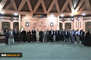 حضور دکتر ابراهیمی رئیس دانشگاه ملی مهارت استان در جلسه شورای اداری در استانداری