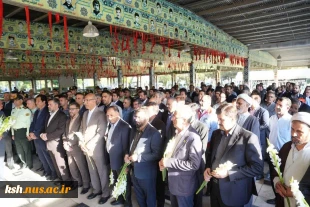 تجدید میثاق استاندار کرمانشاه و رئیس دانشگاه ملی مهارت استان و سایر مدیران استانی با آرمان‌های شهدا به مناسبت هفته دولت 2
