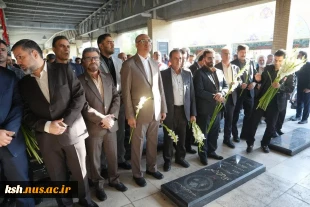 تجدید میثاق استاندار کرمانشاه و رئیس دانشگاه ملی مهارت استان و سایر مدیران استانی با آرمان‌های شهدا به مناسبت هفته دولت 3