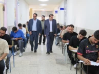 بازدید رئیس دانشگاه ملی مهارت استان کرمانشاه از حوزه برگزاری آزمون پایان نیسمال