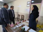 بازدید رئیس دانشگاه ملی مهارت استان کرمانشاه از حوزه برگزاری آزمون پایان نیسمال
 4