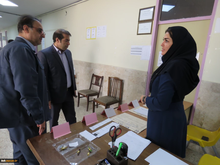 بازدید رئیس دانشگاه ملی مهارت استان کرمانشاه از حوزه برگزاری آزمون پایان نیسمال
 4