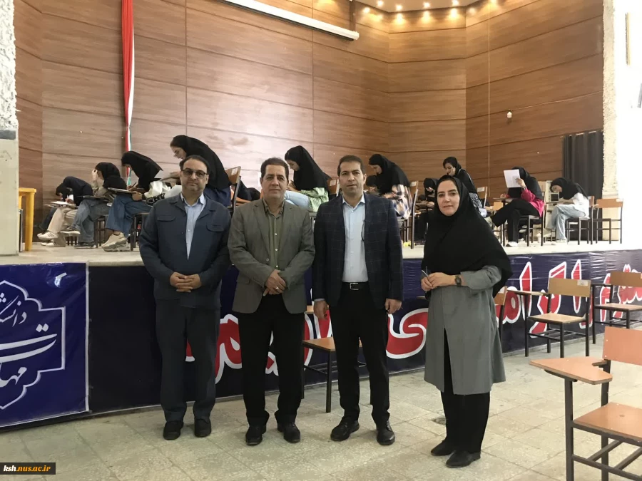 بازدید دکتر ابراهیمی رئیس دانشگاه ملی مهارت استان از روند برگزاری آزمون های پایان نیمسال دوم 404-403 آموزشکده دختران 2