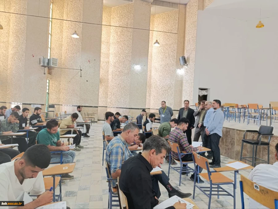 بازدید دکتر ابراهیمی رئیس دانشگاه ملی مهارت استان کرمانشاه از روند برگزاری امتحانات آموزشکده اسلام آباد غرب 5