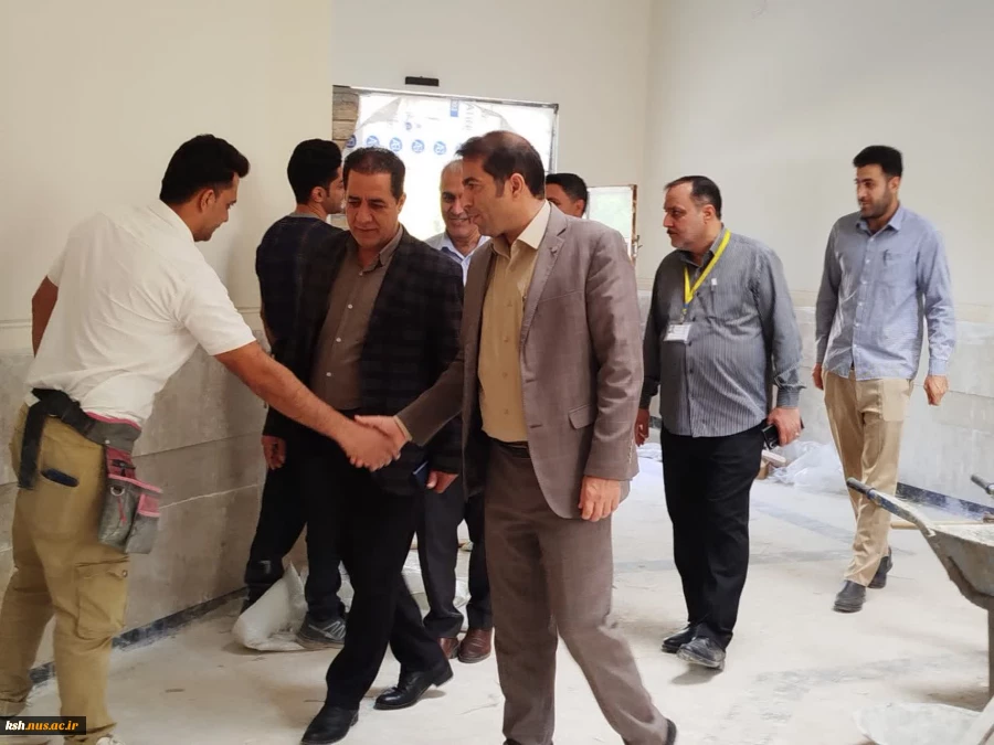 بازدید ریاست دانشگاه ملی مهارت استان کرمانشاه ازپروژه ساختمان کارگاه آموزشی آموزشکده اسلام آباد غرب 4