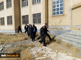 بازدید نماینده، فرماندار و جمعی از مسئولین دستگاه های اجرایی شهرستان کنگاور از پروژه آموزشکده ملی مهارت این شهر 7